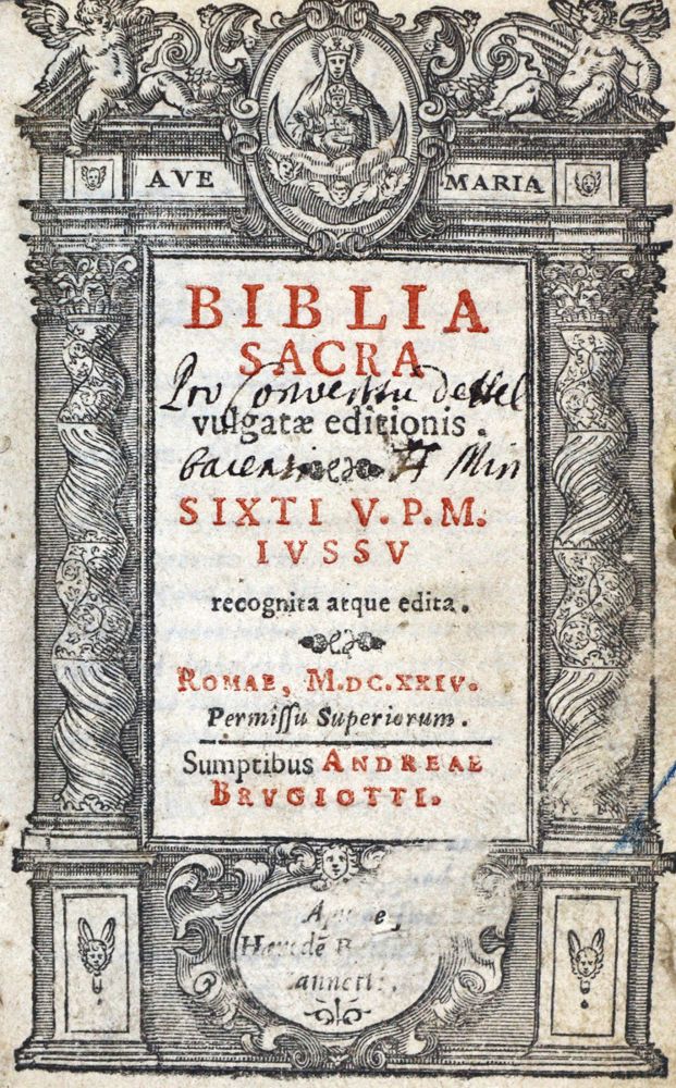 Große Abbildung Nr.1: 121-39 Biblia latina.: (Bibeln)