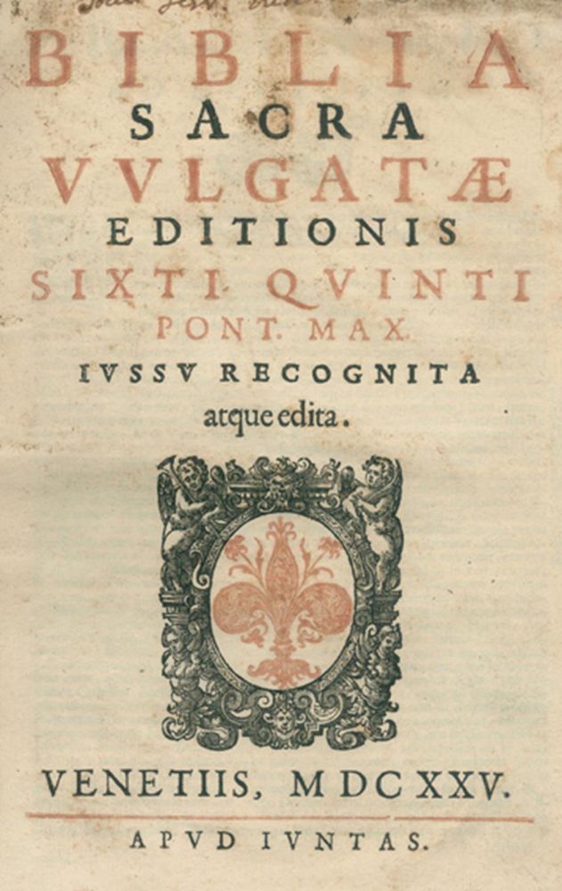 Große Abbildung Nr.1: 121-40 Biblia latina.: (Bibeln)