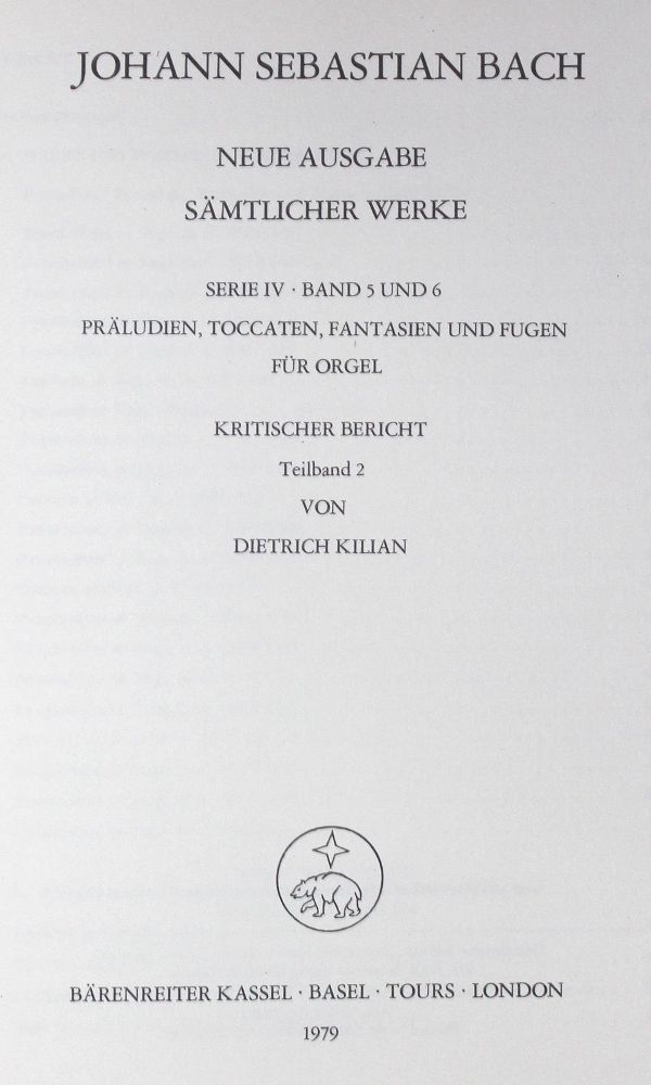 Große Abbildung Nr.1: 121-400 Bach,J.S.: (Musik)
