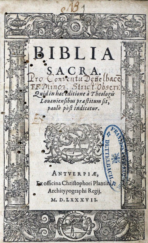 Große Abbildung Nr.1: 121-42 Biblia latina.: (Bibeln)