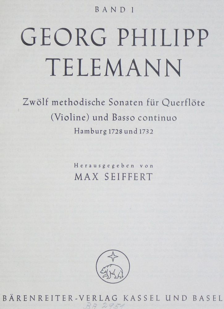 Große Abbildung Nr.1: 121-423 Telemann,G.P.: (Musik)