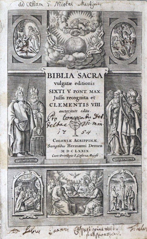 Große Abbildung Nr.1: 121-47 Biblia Sacra.: (Bibeln)