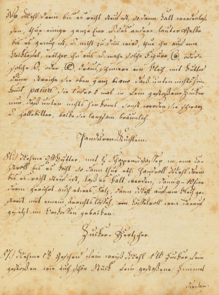 Große Abbildung Nr.1: 121-477 Handgeschriebenes Kochbuch von 1813.: (Küche und Haushalt, Kochbücher, Handschriften)