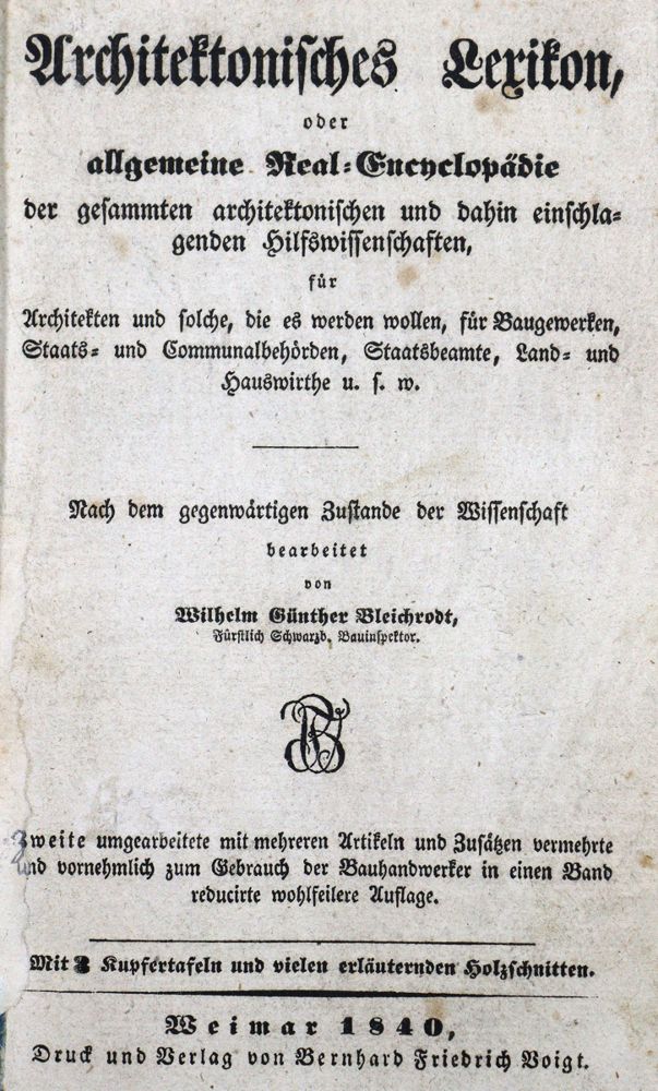 Große Abbildung Nr.1: 121-496 Bleichrodt,W.G.: (Architektur)