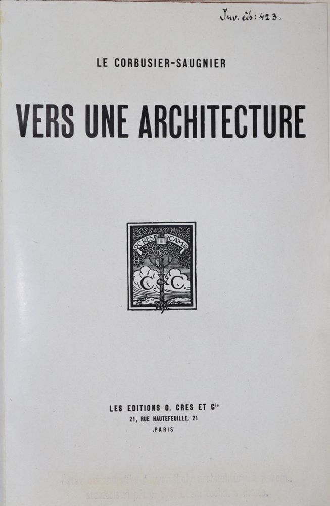Große Abbildung Nr.1: 121-506 Le Corbusier (d.i. C.E.Jeanneret) u. Saugnier (d.i. A.Ozenfant).: (Architektur)