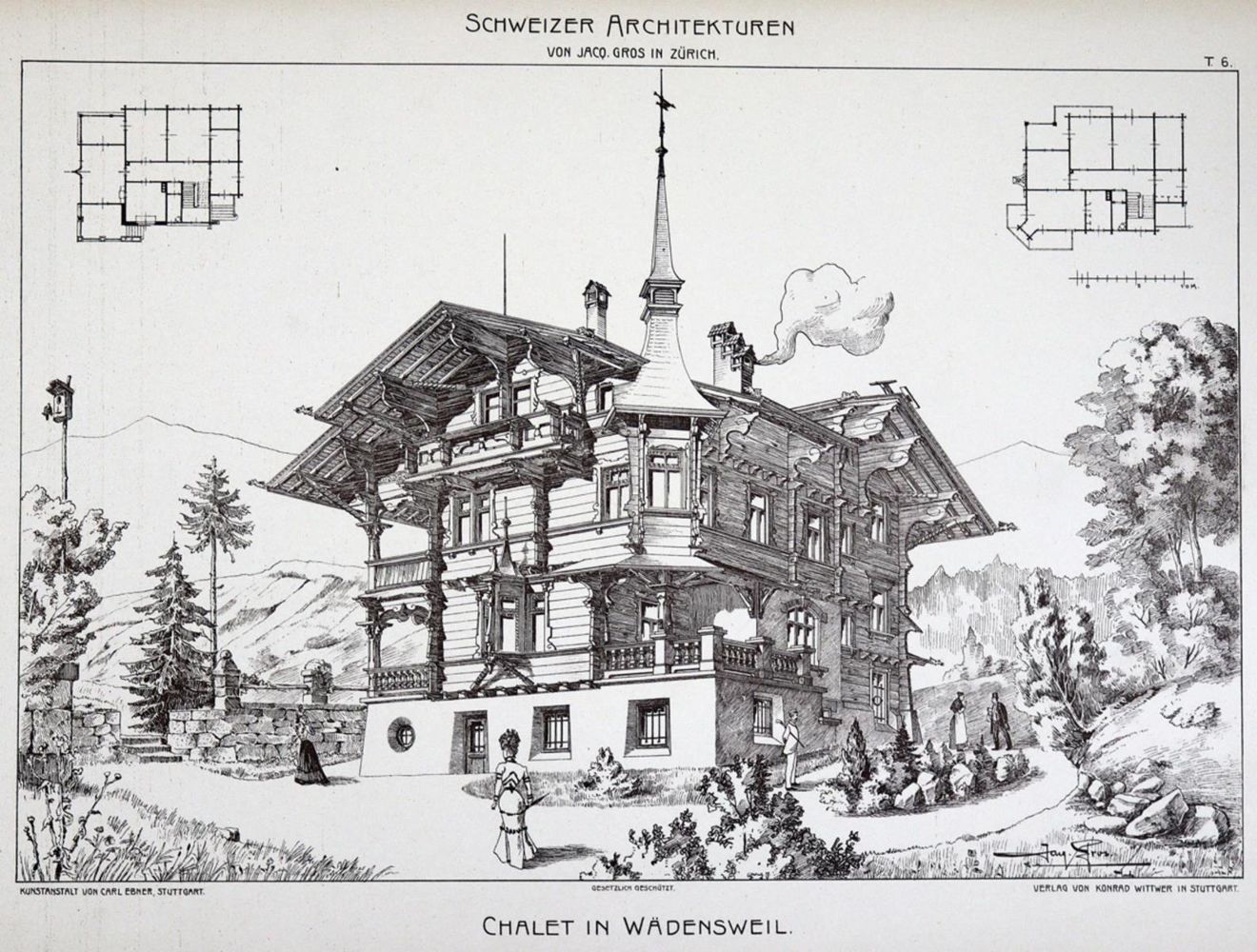 Große Abbildung Nr.1: 121-513 Gros,J.: (Architektur, Schweiz)