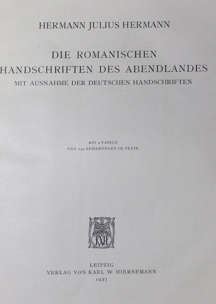 Große Abbildung Nr.1: 121-572 Hermann,J.H.: (Bibliographie und Buchwesen)