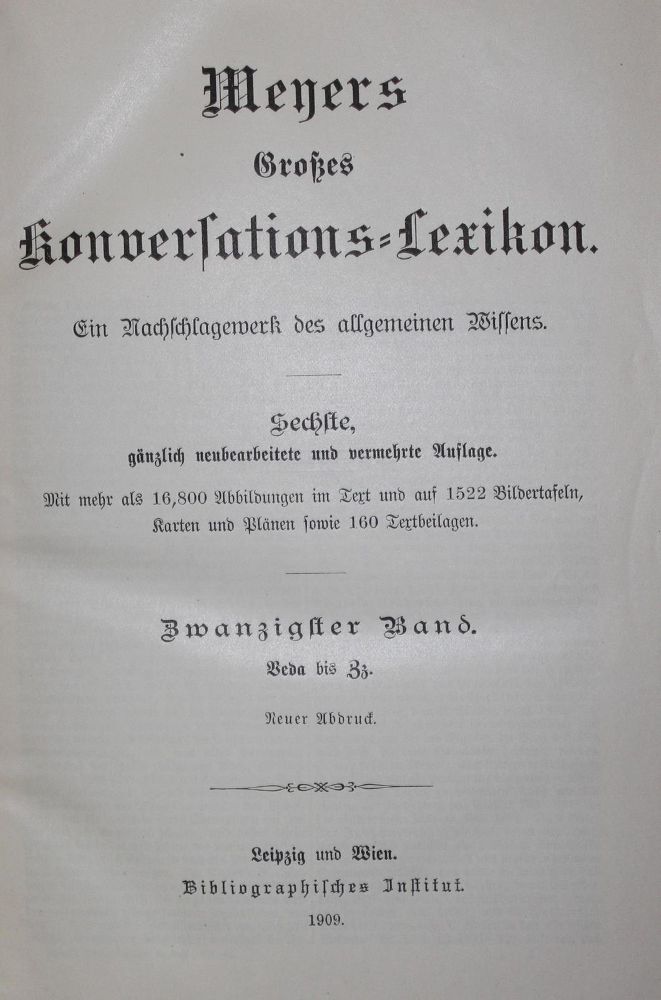 Große Abbildung Nr.1: 121-590 Meyers: (Lexika - Wörterbücher - Sprachwissenschaften)