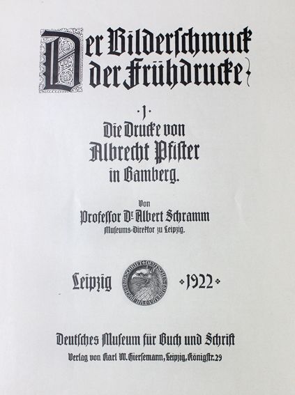 Große Abbildung Nr.1: 121-600 Schramm,A.: (Bibliographie und Buchwesen)