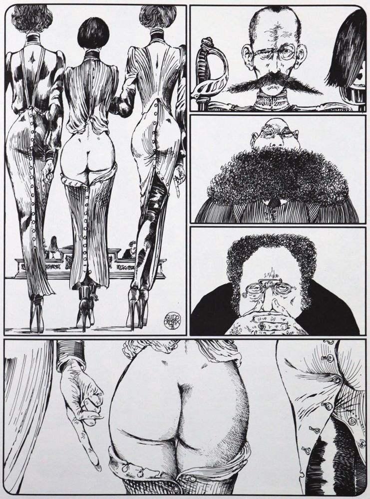 Große Abbildung Nr.1: 121-614 Crepax,G.: (Erotika - Galantes)
