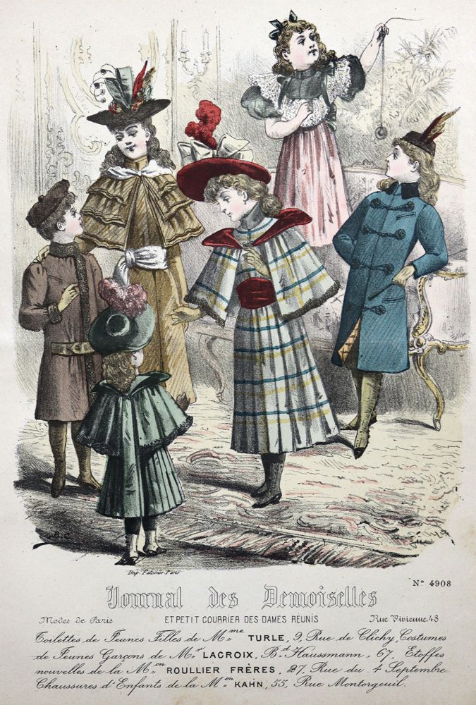 Große Abbildung Nr.1: 121-619 (Journal des demoiselles).: (Mode und Trachten)