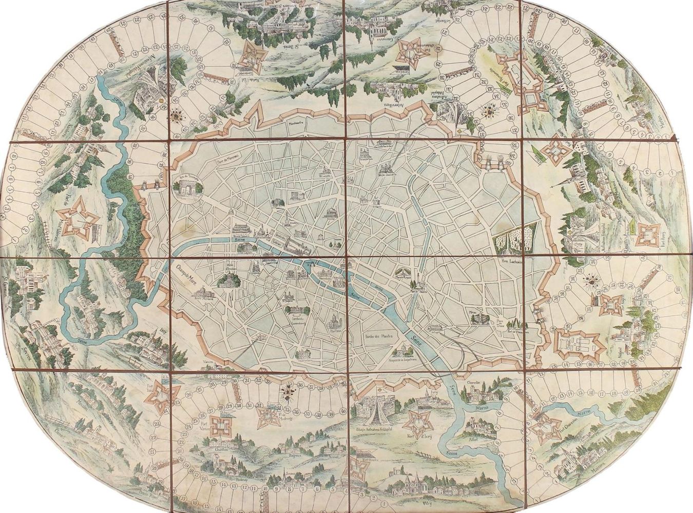 Große Abbildung Nr.1: 121-646 Belagerung von Paris.: (Spiele, Deutsch-französischer Krieg)