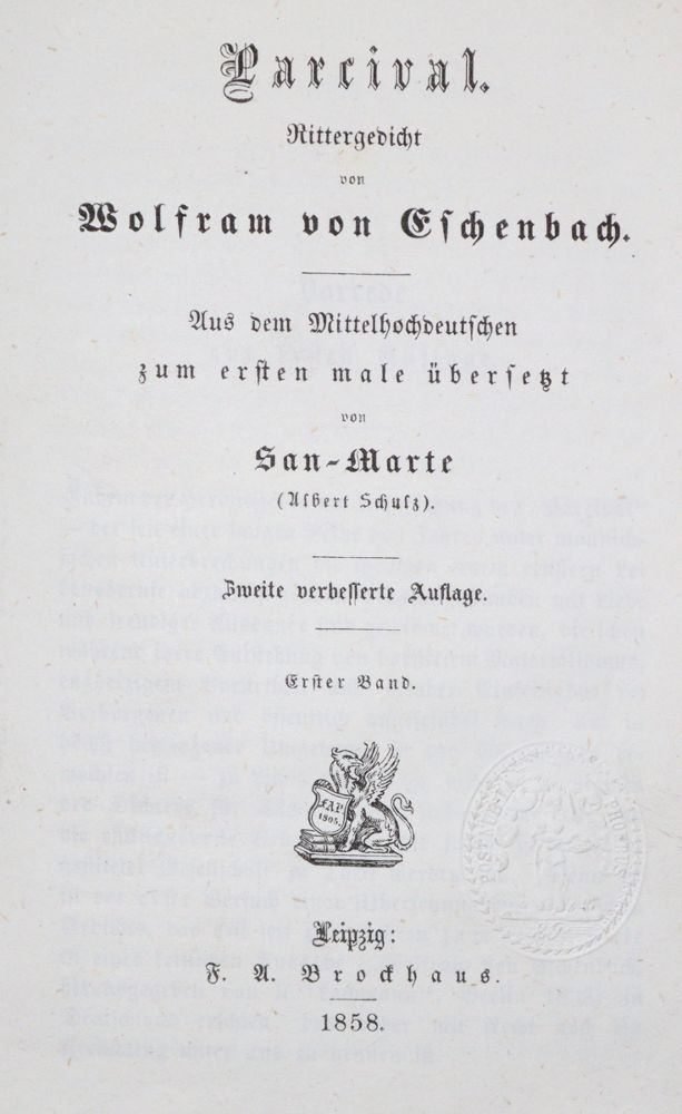 Große Abbildung Nr.1: 121-666 Eschenbach,W.v.: (Literatur und illustrierte Bücher bis 19.Jahrhundert)