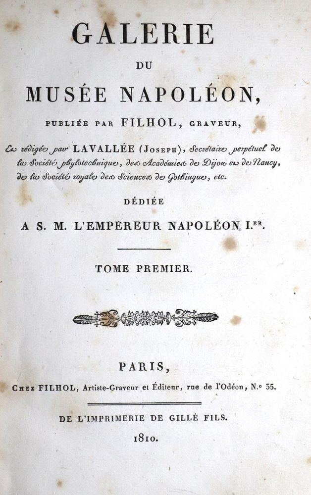Große Abbildung Nr.5: 121-668 Filhol,(A.M.) u. J.Lavallee.: (Literatur und illustrierte Bücher bis 19.Jahrhundert)