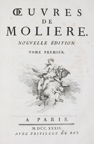Große Abbildung Nr.1: 121-689 Moliere,(J.B.).: (Literatur und illustrierte Bücher bis 19.Jahrhundert)