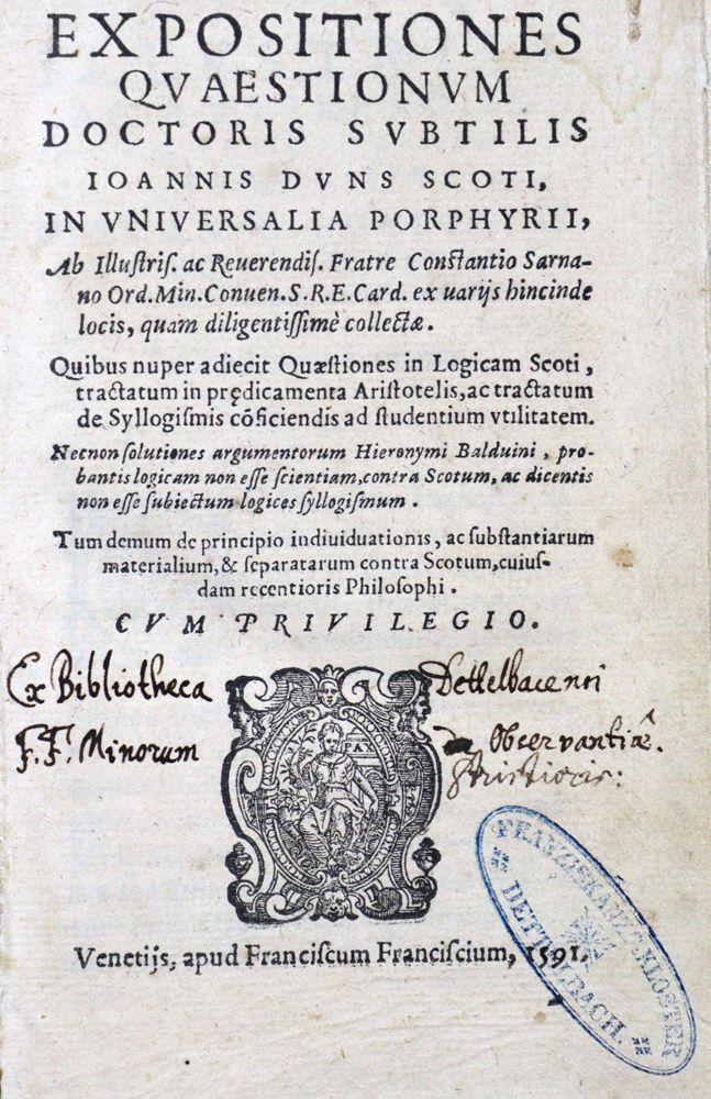 Große Abbildung Nr.1: 121-69 Boccafuoco,C.: (Alte Drucke, Handschriften und Theologie)