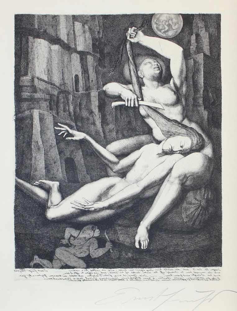 Große Abbildung Nr.8: 121-762 Fuchs,E.: (Literatur und illustrierte Bücher 20.Jahrhundert - Alte Literatur in modernen Ausgaben)