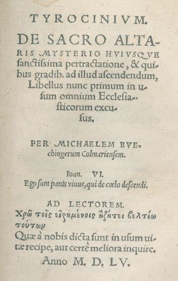 Große Abbildung Nr.1: 121-77 Buchinger, Mich.: (Alte Drucke, Handschriften und Theologie)