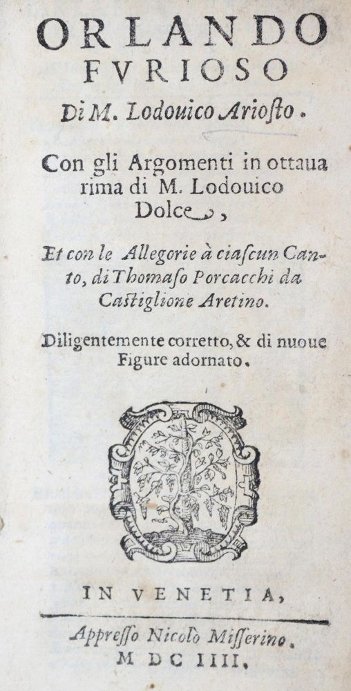 Große Abbildung Nr.1: 121-8 Ariosto,L.: (Alte Drucke, Handschriften und Theologie)