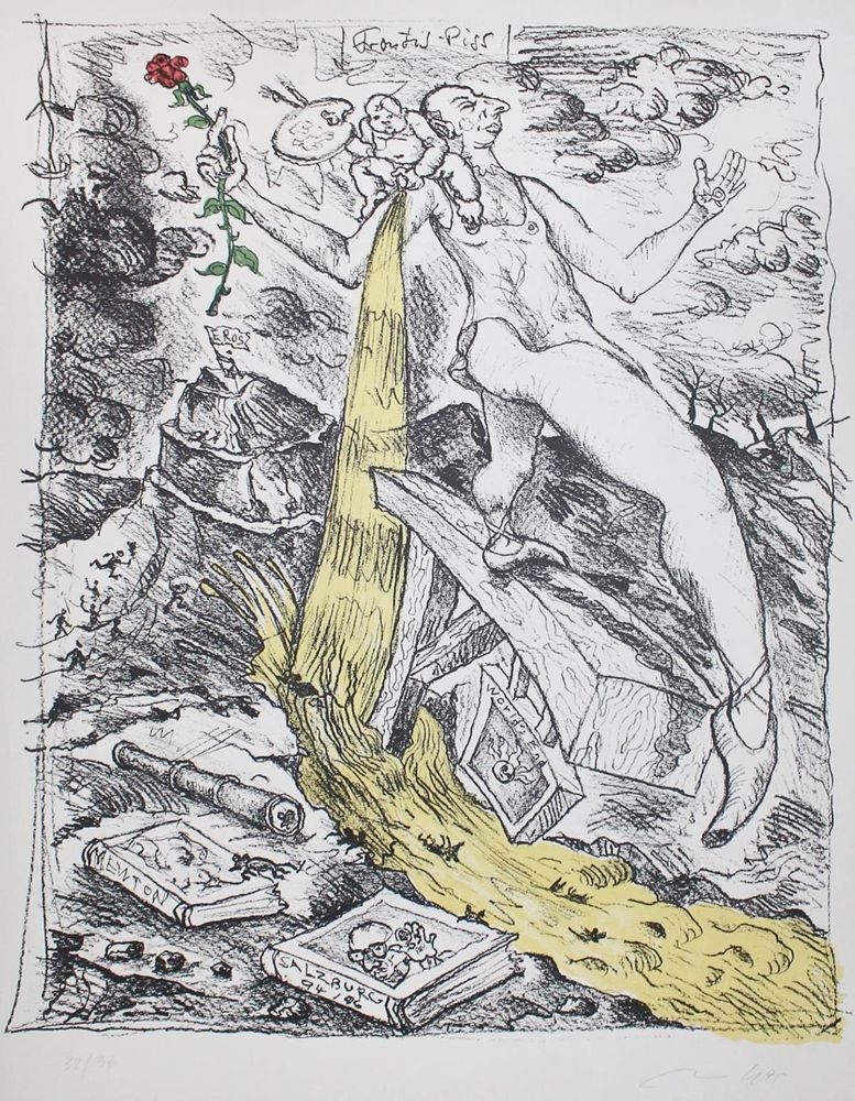 Große Abbildung Nr.2: 121-803 Immendorff,Jörg.: (Literatur und illustrierte Bücher 20.Jahrhundert - Alte Literatur in modernen Ausgaben)