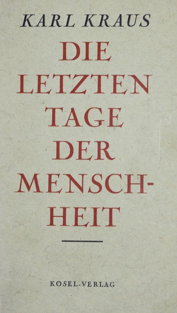 Große Abbildung Nr.1: 121-826 Kraus,K.: (Literatur und illustrierte Bücher 20.Jahrhundert - Alte Literatur in modernen Ausgaben)