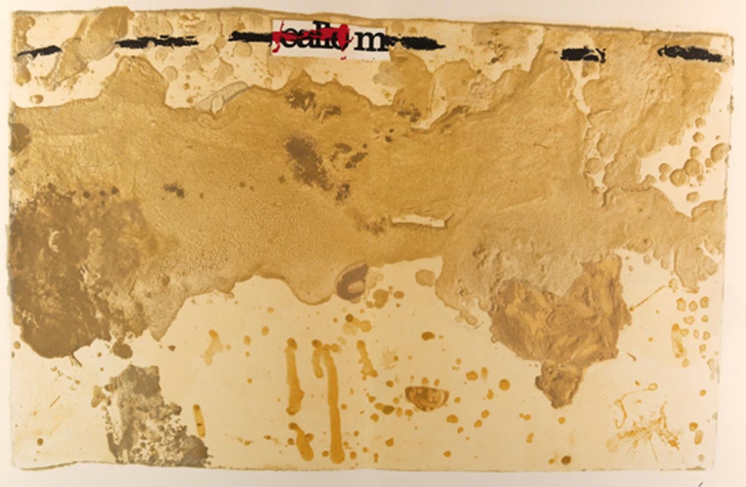 Große Abbildung Nr.6: 121-884 Tapies,A.: (Literatur und illustrierte Bücher 20.Jahrhundert - Alte Literatur in modernen Ausgaben)