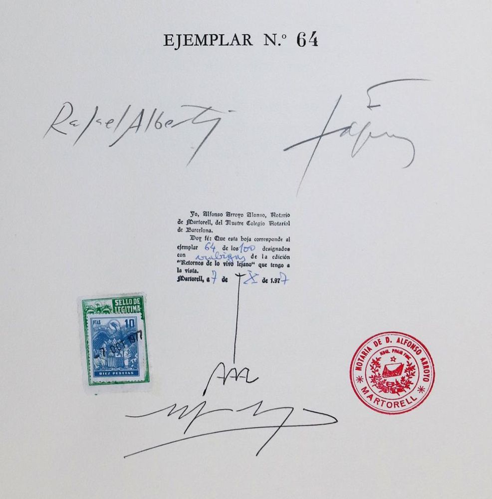 Große Abbildung Nr.9: 121-884 Tapies,A.: (Literatur und illustrierte Bücher 20.Jahrhundert - Alte Literatur in modernen Ausgaben)