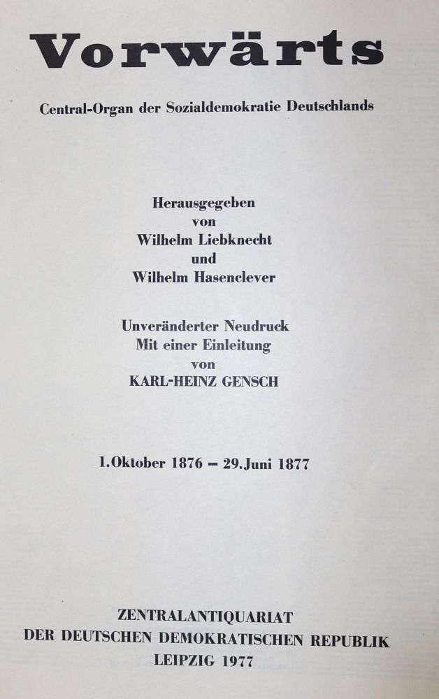 Große Abbildung Nr.1: 121-892 Vorwärts.: (Literatur und illustrierte Bücher 20.Jahrhundert - Alte Literatur in modernen Ausgaben)