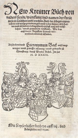 Große Abbildung Nr.1: 121-905 Bock,H.: (Botanik, Kräuterbücher)
