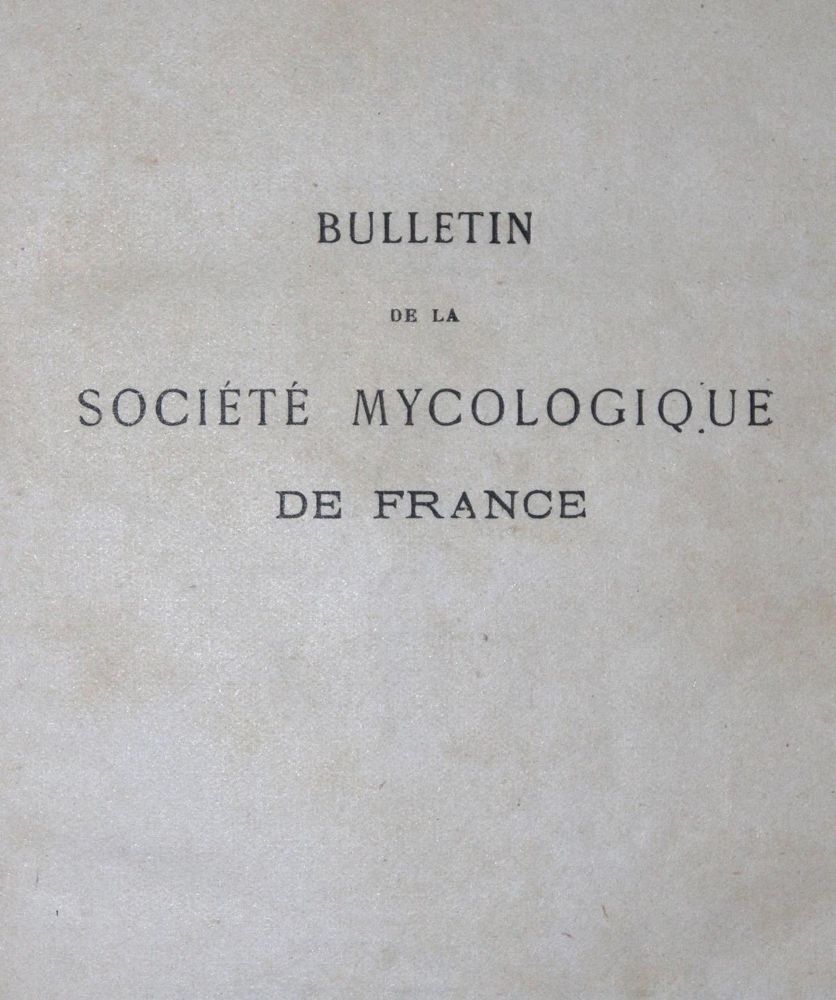 Große Abbildung Nr.2: 121-913 Bulletin de la Societe Mycologique: (Botanik, Pilze)