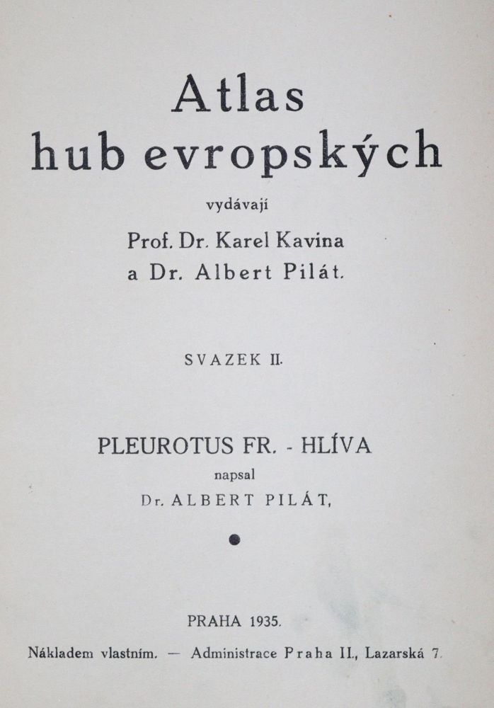 Große Abbildung Nr.1: 121-914 Kavina,K. u. A.Pilat.: (Botanik, Pilze)