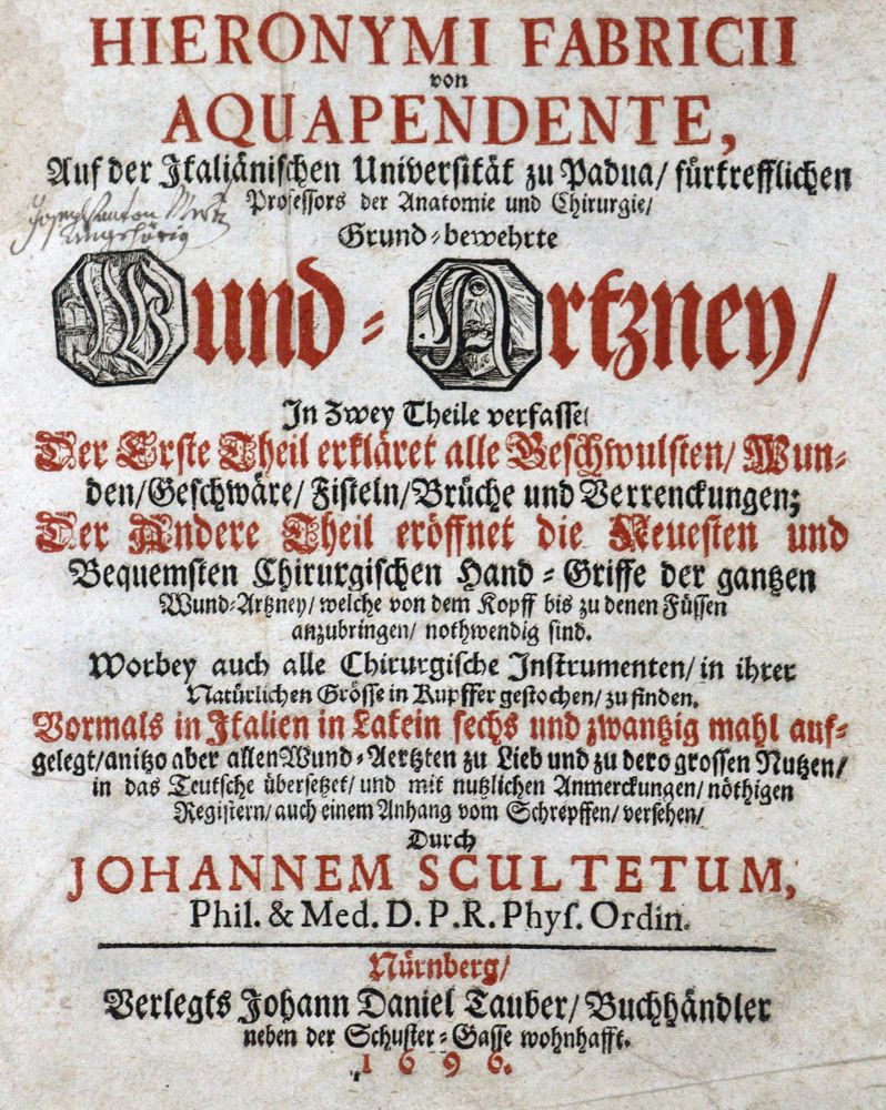Große Abbildung Nr.1: 121-939 Fabricius ab Aquapendente,H.: (Medizin)
