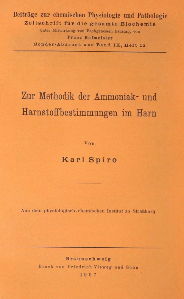 Große Abbildung Nr.1: 121-960 Spiro,K.: (Medizin)