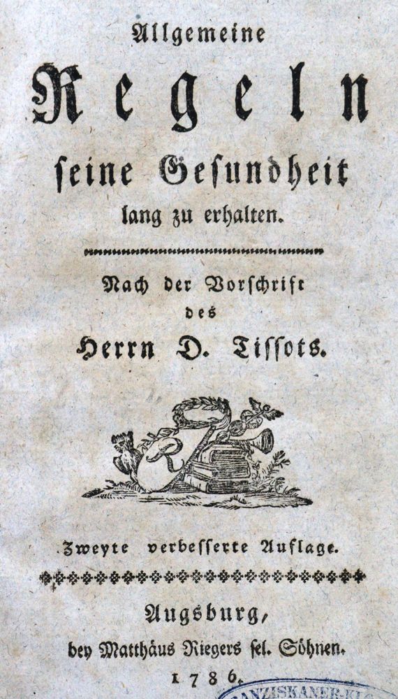 Große Abbildung Nr.1: 121-961 Tissot,(S.A.D.).: (Medizin)