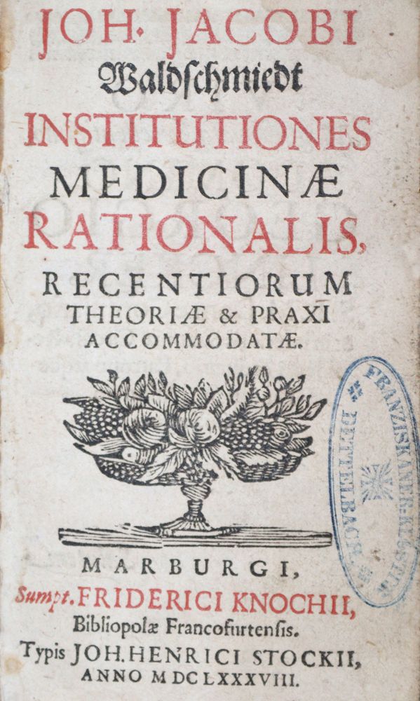 Große Abbildung Nr.1: 121-964 Waldschmidt,J.J.: (Medizin)