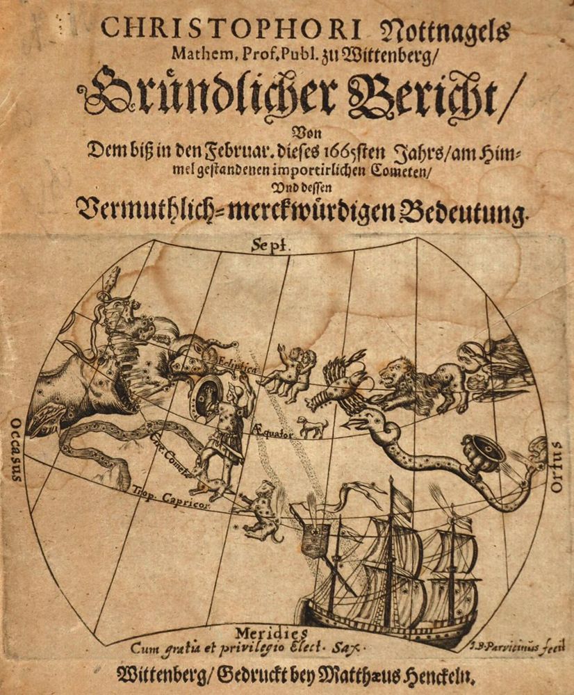 Große Abbildung Nr.1: 121-985 Nottnagel,C.: (Verschiedene Gebiete - Varia, Astronomie, Kometen)