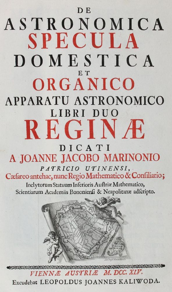 Große Abbildung Nr.2: 121-986 Marinoni,G.J.de.: (Verschiedene Gebiete - Varia, Astronomie)