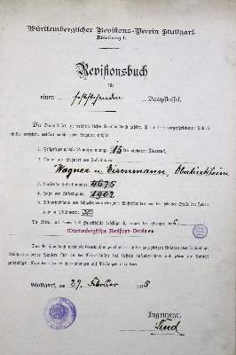 Bild Nr.1: 121-1002 Revisionsbuch: (Verschiedene Gebiete - Varia, Dampfmaschinen)