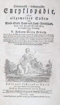 Bild Nr.1: 121-1042 Krünitz,J.G.: (Verschiedene Gebiete - Varia)