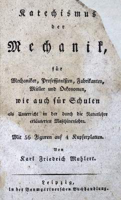 Bild Nr.1: 121-1053 Muhlert,K.F.: (Verschiedene Gebiete - Varia, Mechanik)