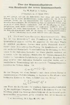 Bild Nr.2: 121-1062 Pauli,W.: (Verschiedene Gebiete - Varia, Physik)