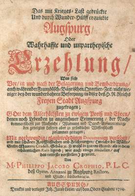 Bild Nr.1: 121-1111 Crophius,P.J.: (Deutschland, Augsburg)
