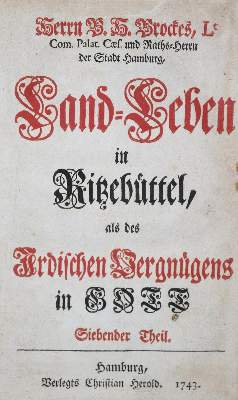 Bild Nr.1: 121-1122 Brockes,B.H.: (Deutschland)
