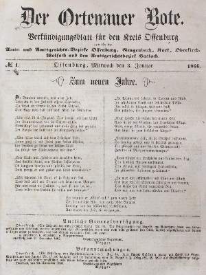 Bild Nr.1: 121-1155 Ortenauer Bote, Der.: (Deutschland)
