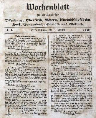 Bild Nr.1: 121-1161 Wochenblatt: (Deutschland, Revolution 1848/49 - Vormärz - Politik)