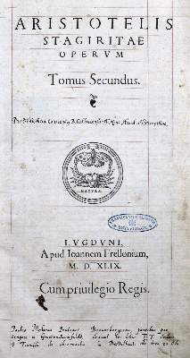 Bild Nr.1: 121-12 Aristoteles.: (Alte Drucke, Handschriften und Theologie)