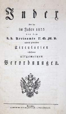 Bild Nr.1: 121-1215 Buch der Verordnungen, Das: (Österreich)