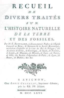 Bild Nr.1: 121-1264 Bertrand,E.: (Schweiz, Geologie - Mineralogie u. Paläontologie)