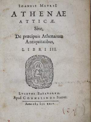 Bild Nr.1: 121-1342 Meursius,J.: (Verschiedene Länder - Geschichte, Griechenland)
