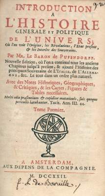 Bild Nr.1: 121-1356 Pufendorf,(S.)v.: (Verschiedene Länder - Geschichte)